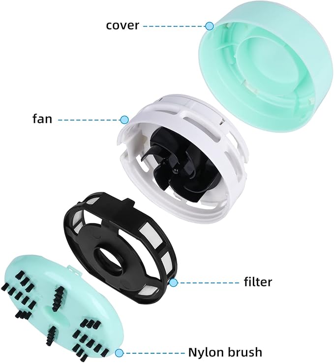 tenwin Mini Vacuum Cleaner, Portable Desktop Vacuum Cordless, Handheld Dust Sweeper Battery Operated, Low Noise and Strong Suction for Home/Office/School/Car/Keyboard(Battery not Include)