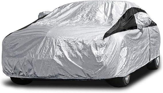 Titan Premium Multi-Layer PEVA Car Cover for Sedans 186-202". Waterproof, UV Protection, Anti-Scratch Protective Lining,
