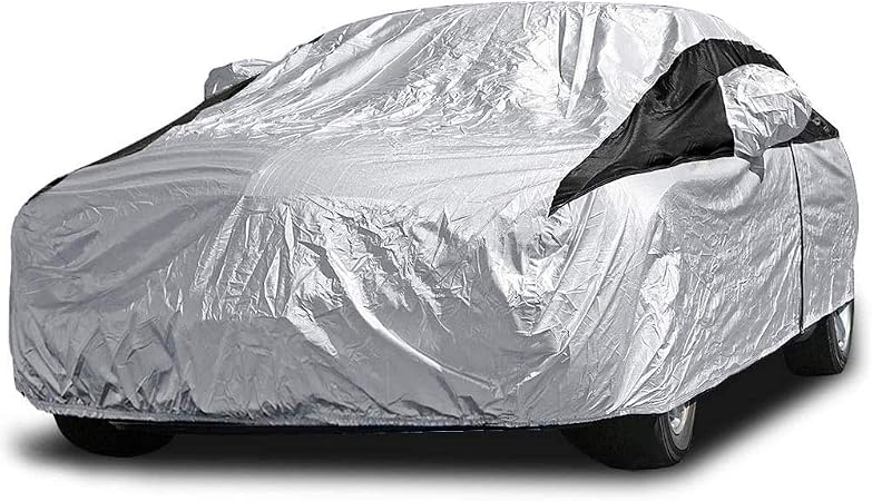 Titan Premium Multi-Layer PEVA Car Cover for Sedans 186-202". Waterproof, UV Protection, Anti-Scratch Protective Lining,