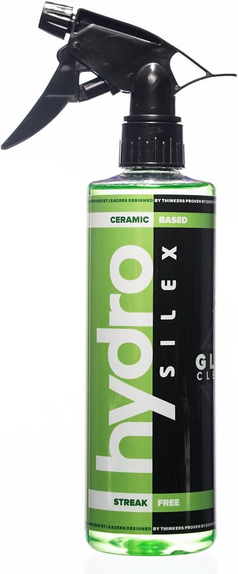 Glass Cleaner (16oz) | SiO2 Infused Ceramic Glass Cleaner for Auto Glass & Windows | Streak-Free Formula Safe on Tinted 