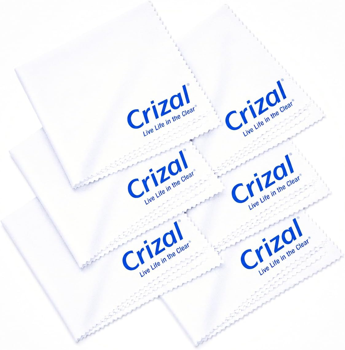 Eyeglass Cleaning Cloth | 6 Pack | Premium Microfiber Lens Cloth | Designed & Tested Safe for Advanced AR & Anti-Reflective Lens Coatings