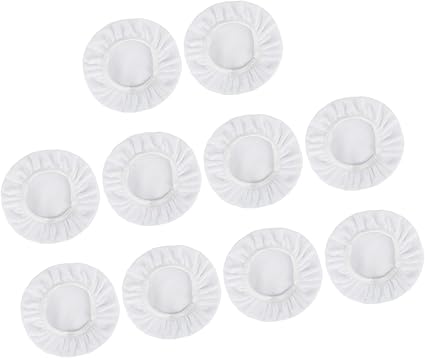 10pcs 9-10 Inch White Soft Microfiber Car Wax Polishing
