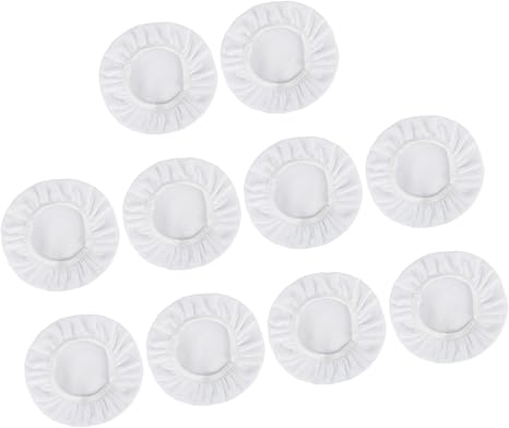 10pcs 9-10 Inch White Soft Microfiber Car Wax Polishing
