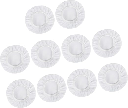 10pcs 9-10 Inch White Soft Microfiber Car Wax Polishing