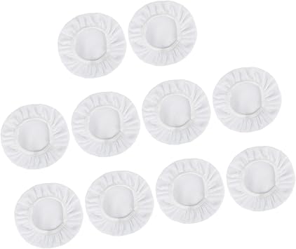 10pcs 9-10 Inch White Soft Microfiber Car Wax Polishing