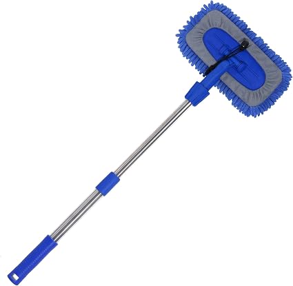 20"-29" Retractable Stainless Steel Handle, Car Wash Brush Mop Cleaning Tool , Wash Mop Car Detailing Cleaning Brush Car