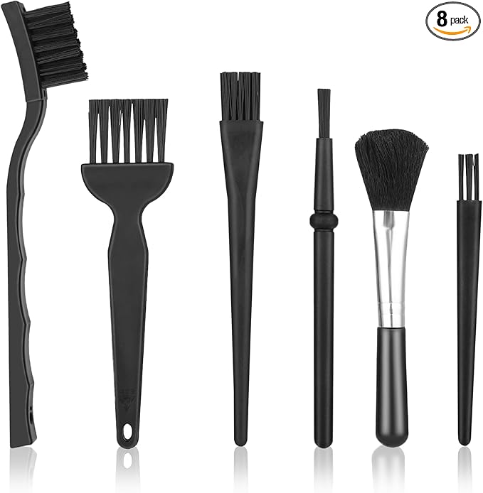 8 Pcs Anti Static Electronic Dust Cleaning Brushes Mini Keyboard Cleaning Brushes Kit Anti Static Brush for Laptop Computer Keyboard Motherboard Camera Small Space Car Lab