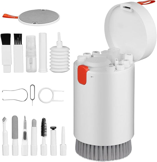 20-in-1 Phone Cleaning Kit,Computer Keyboard Brush Cleaner, Screen Electronic Cleaner Kit for Laptop, AirPods, MacBook, Cell Phone, IPad, Car, Lego, Device, Earbuds, Camera Lens