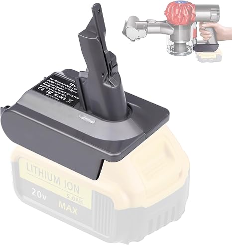 for Dyson V7 Battery Adapter for Dewalt 20V Battery Convert to for Dyson SV11 V7 Animal Cordless Stick Vacuum Cleaner Ha