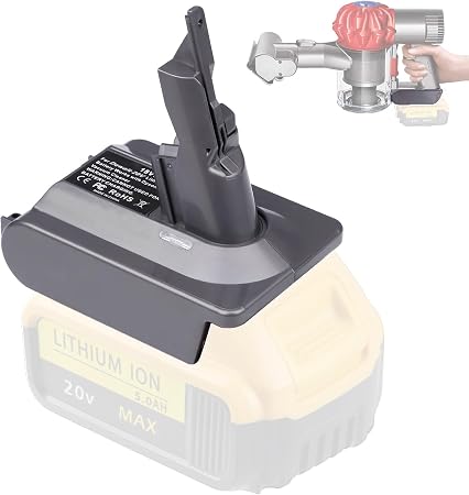 for Dyson V7 Battery Adapter for Dewalt 20V Battery Convert to for Dyson SV11 V7 Animal Cordless Stick Vacuum Cleaner Ha