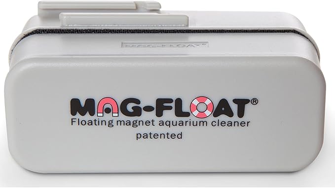 Mag-Float Medium Glass Floating Algae Scraper 125 | Magfloat Magnetic Fish Tank Cleaner | Magnet Scrubber Brush Cleaning Tool for Aquarium