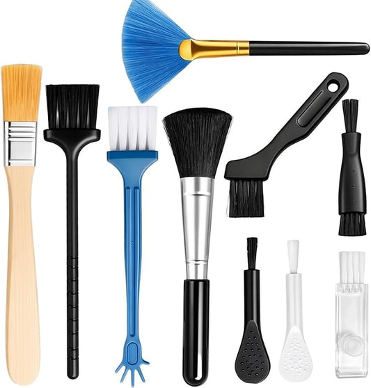 Keyboard Cleaner - 10 Pcs Mini Anti Static Laptop Cleaning Kit - Nylon Dust Brushes for Keyboard, Computer Motherboard, Fans, Camera & Small Spaces Electronic Devices