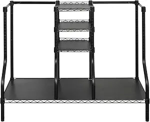 SafeRacks Golf Equipment Organizer Rack, Golf Bag Storage Rack for Garage, Fits 2 XL Bags & Accessories - Standard and D