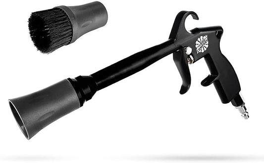The Rag Company - The Ultra Air Blaster (Version 2) – Lift and Blast Dirt and Debris Away for Interior Detailing; Durable and Ergonomic Metal Design; Trigger Operated