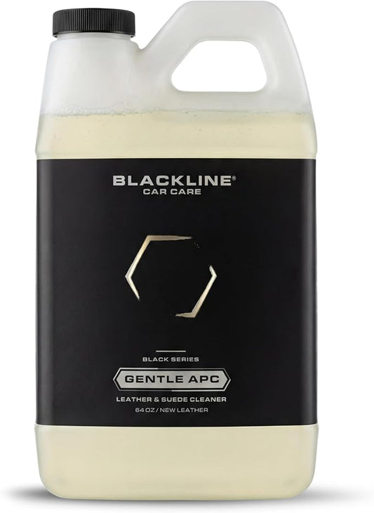 Blackline Car Care - Gentle APC - Streak free total Interior Cleaner and Protectant, Safe for Cars, Motorcycles & More. Leather upholstery cleaner - Interior car fabric cleaner (64 Fl Oz)