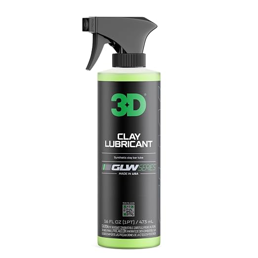3D Clay Lubricant GLW Series | DIY Car Detailing | Hyper Slick Lubrication for Clay Bars | Eliminates Contaminants from 