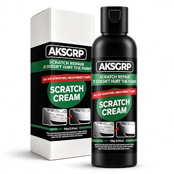 Car Scratch Remover Cream, Car Paint Scratch Repair Paste for Light Scratches, Swirl Marks & Scuffs, Micro-Abrasive Poli
