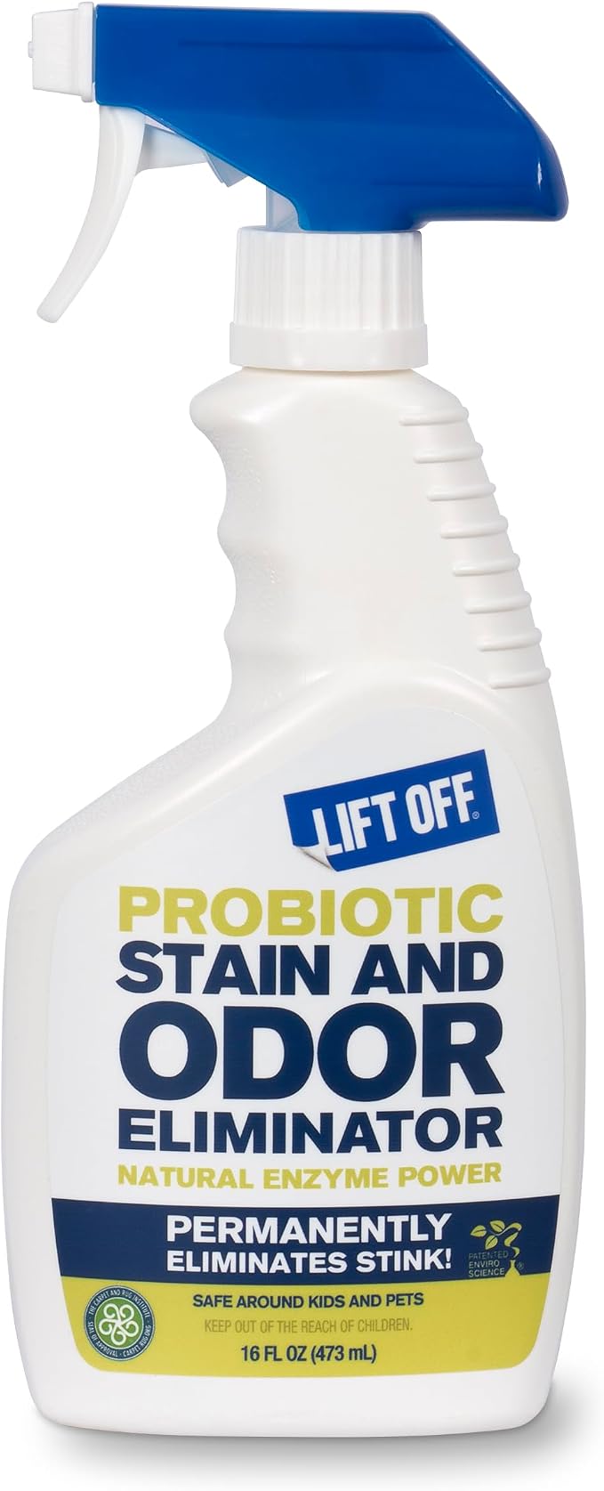 Lift Off 45006 Probiotic Stain and Odor Eliminator – Natural Enzyme Cleaner for Pet Urine & Odor, Dog & Cat Stains – Car