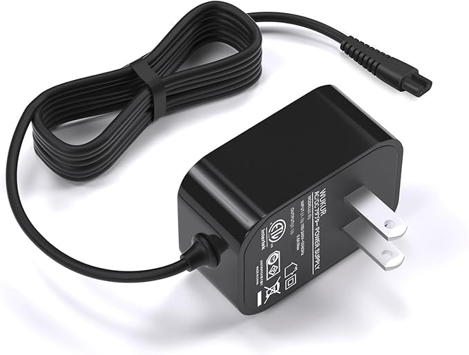9V Replacement Charger for LABIGO Electric Spin Scrubber Compatible with LABIGO LA1, for Voweek VWS211, SP02, for Homitt HM115C HM115CW Electric Spin Scrubber Power Supply, Cord Length 5.9Ft