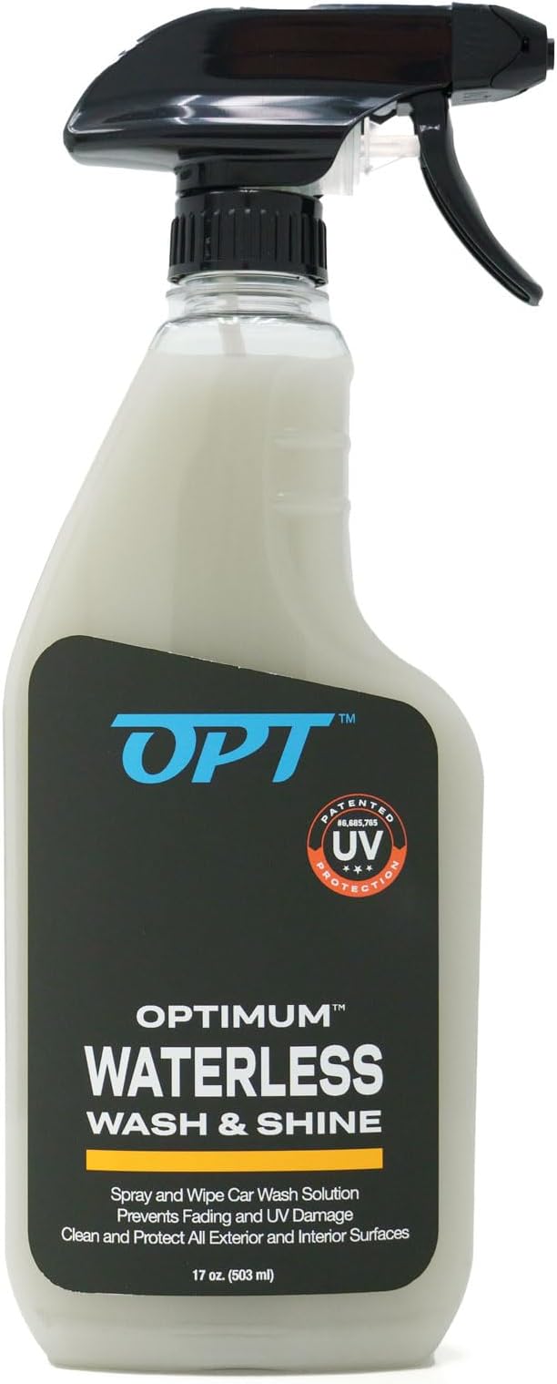 Optimum Waterless Wash and Shine - New Spray Waterless Car Wash with UV Protection, Interior and Exterior Car Cleaning S