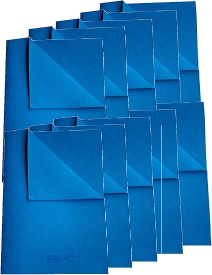 The Original Quality German Shammy Wholesaler since 1983, 10 PK ROYAL BLUE XL 20x28 inch, Authentic 260 Gram Chamois Clo