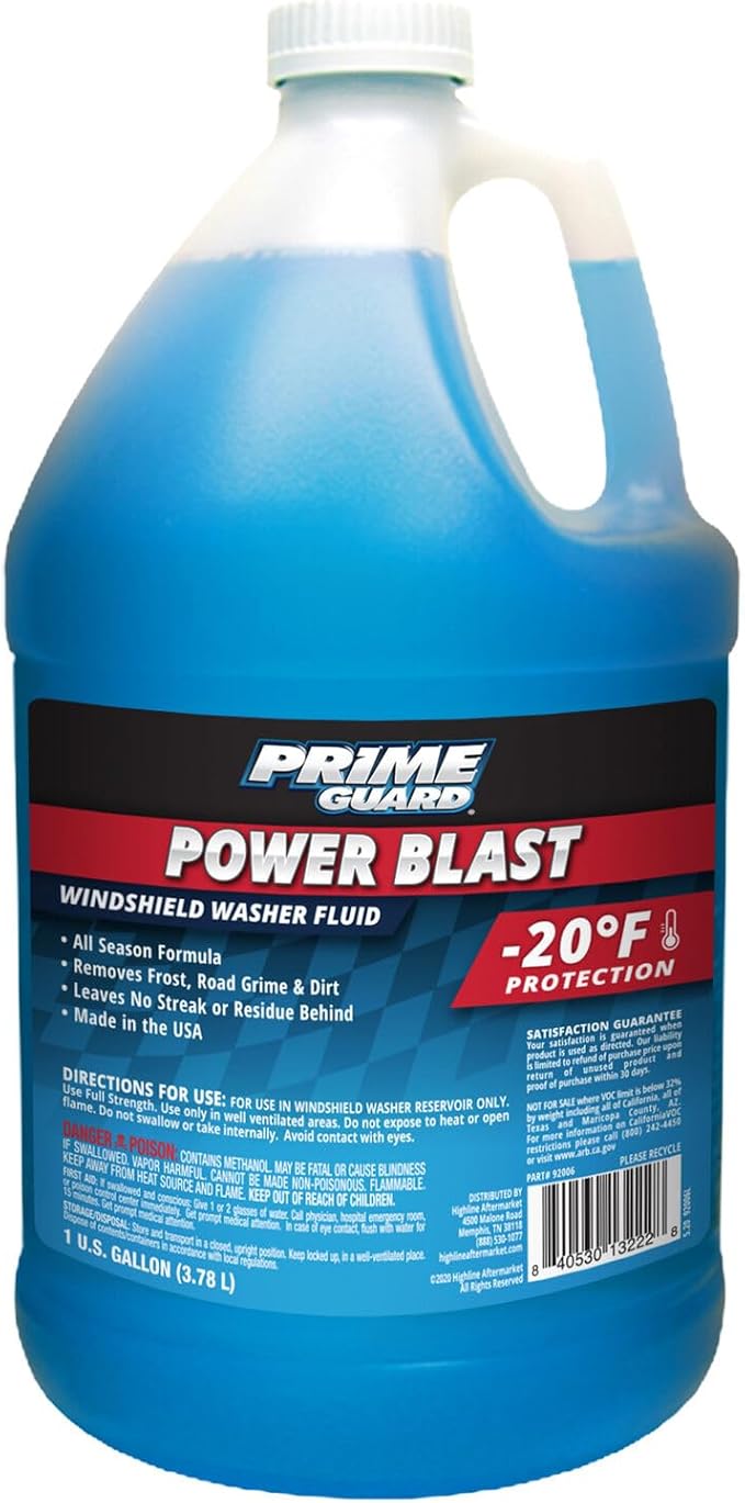 Prime Guard Power Blast -20ºF Windshield Washer Fluid - 1 Gallon | SKU: 92006