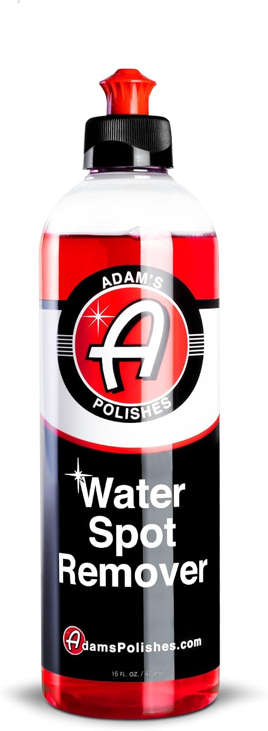 Adam's Water Spot Remover - Hard Water Stain Remover for Glass, Shower Doors, Paint, Windows, Car Detailing, Calcium, Ma