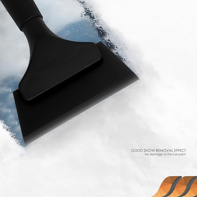 EHDIS Small Squeegee 5 inch Rubber Window Tint Windshield Scraper for Car,Glass, Mirror, Shower, Door,Bathroom Cleaning Ice Snow Scraper (Pure Black)