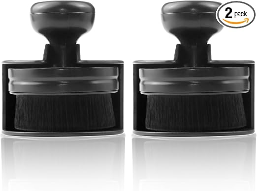 2 PCS Car Tire Shine Applicator Brush, Auto Tire Detail Brushs, Portable Car Tire Brush with Seal Cover Design, High Den