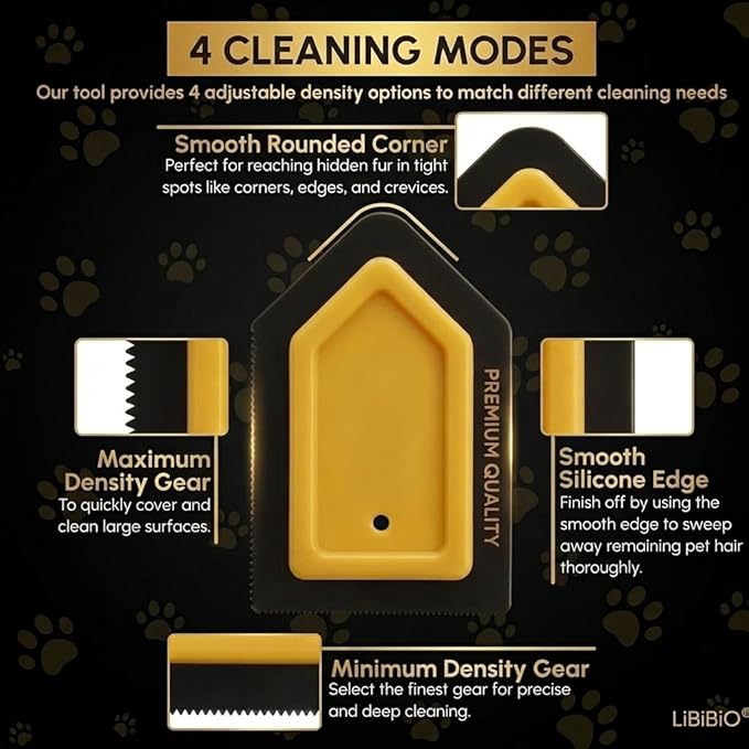 PACK of 2x Mini Pet Hair Detailer for Car Interior, Dog Hair Remover for Auto Detailing Supplies (Carpet,Seat...)