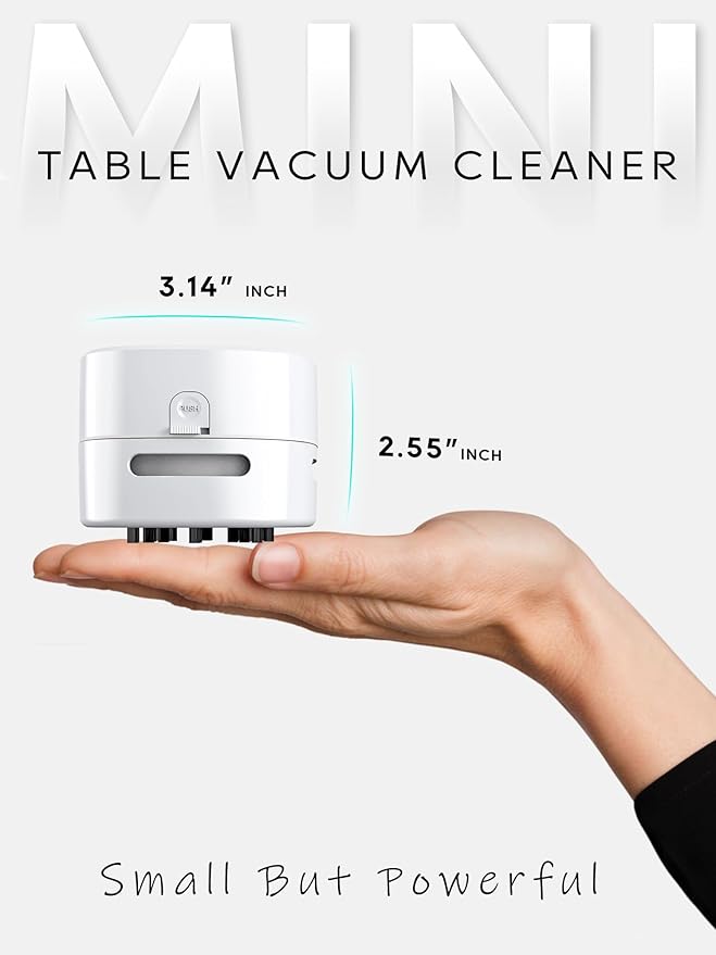 IGOKOTI Desk Vacuum Cleaner (White)