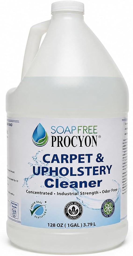 Soap Free Procyon Carpet & Upholstery Concentrate, 128 Fl Oz