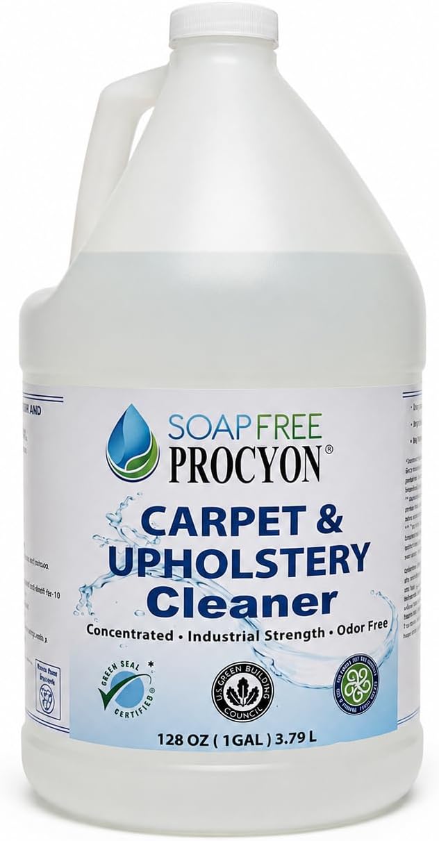 Soap Free Procyon Carpet & Upholstery Concentrate, 128 Fl Oz