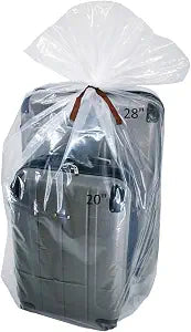Extra Large Clear Plastic Bags, 32x42 inches, Flat Bags for Car Seat, Luggage, Suitcase, Stroller, Chair, Kids Bike, Att