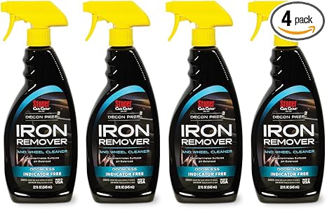 Stoner Car Care 92100-4PK Iron Remover & Wheel Cleaner 22 fl oz – Odorless Iron Fallout & Brake Dust Remover for Paint, 
