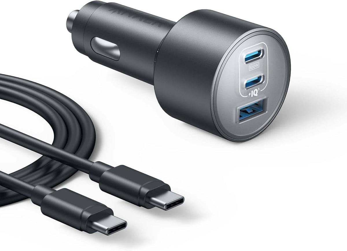167.5W Max 3-Port Ultra-Compact USB C Fast Charging Car Charger