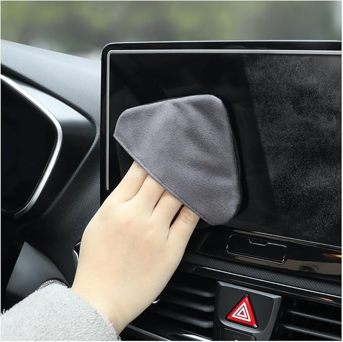 Stacool Car Screen Cleaner Cloth,Rapid Dust Removal Microfiber Cleaning Cloth for Car Display,Cell Phones,Dashboard,Double Sided Car Touch Screen Cleaner Car Accessories for Car,Truck,SUV