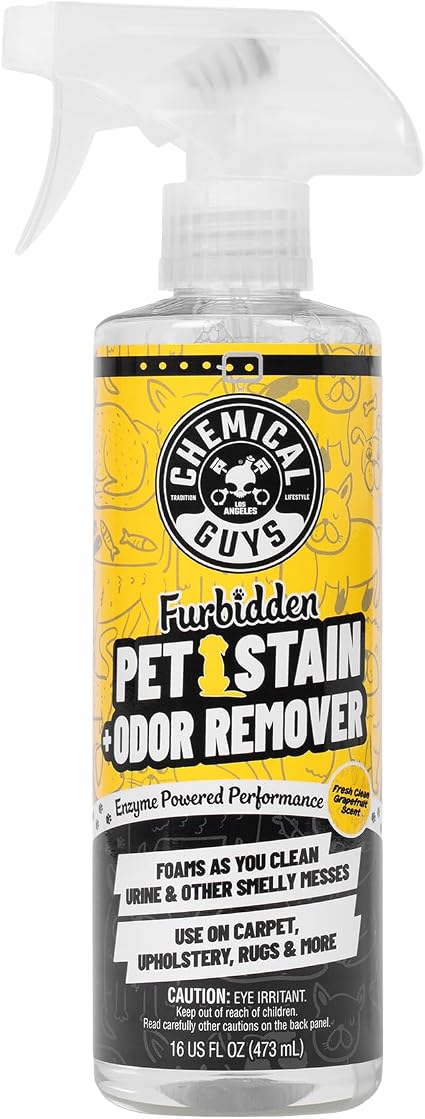 Chemical Guys, Furbidden Pet Stain & Odor Cleaner for Carpet & Seats, 16 oz
