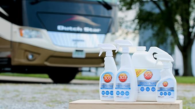 303 Products Aerospace Protectant Spray, UV Protection, Repels Dust, Dirt, & Staining, Matte Finish, Restores Like-New Appearance, Outdoor Cleaning Supplies 5 Gallons