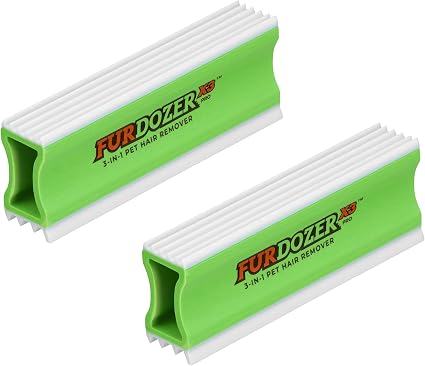 FurDozer Pet Hair Remover & Auto Detailing Tools - Cat & Dog Hair Remover for Carpets, Car Interiors, Couches, Bedding, 
