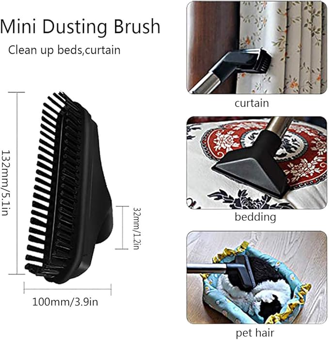 1 1/4 inch Shop Vacuum Attachments Brushes for Shop Vac Accessories 1/4 inch 1 3/8 inch Vacuum Cleaner Accessories