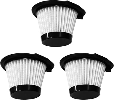 SEALON FZ0050 3 Pack Vacuum HEPA Filter Replacements with Durable Material for GV02 Cordless Vacuum, Ideal for Multi-Room Homes, Pet Households, Car Use & Office Spaces - Cleanova