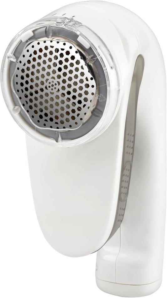 Conair Fabric Shaver and Lint Remover, Rechargeable Portable Clothes Shaver with 3 Settings, Fuzz Remover for Sweaters, Clothing, and Furniture, Large 2-Inch Shaving Head, White
