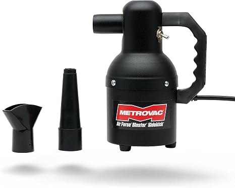 METROVAC SK-1-25 Sidekick Blower System - Heavy Duty Car & Motorcycle Cleaner, Dryer - Powerful Compact Air Duster - Por