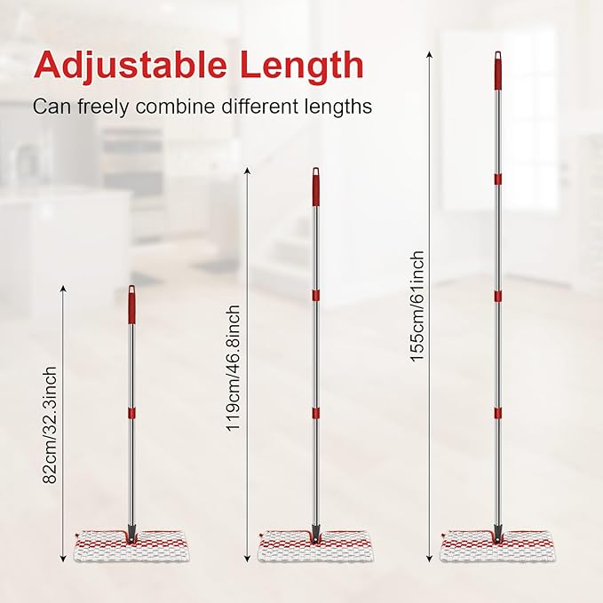 Microfiber Flat Mop Set for Floor Cleaning Ocedar ProMist MAX Dust Mop for Hardwood Floor, Dual-Action Flip Mops Wet & Dry Clean, Adjustable 58" Stainless Steel Mop Handle & 2 Reusable Refills & Base