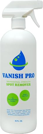 Vanish Pro Pet Stain & Odor Remover – Professional Strength Carpet & Upholstery Cleaner – Removes Dog & Cat Urine, Food,