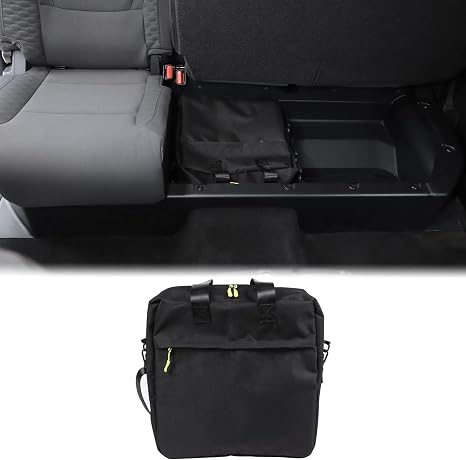 Aunginsy Rear Row Underseat Concealed Storage Bag Compatible with Toyota Tundra 2022-2024 2025, Car Back Seat Luggage St