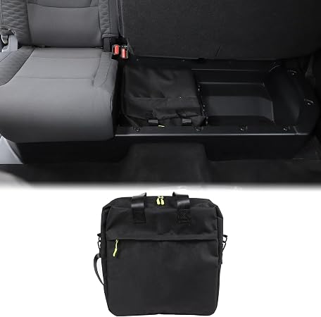 Aunginsy Rear Row Underseat Concealed Storage Bag Compatible with Toyota Tundra 2022-2024 2025, Car Back Seat Luggage St