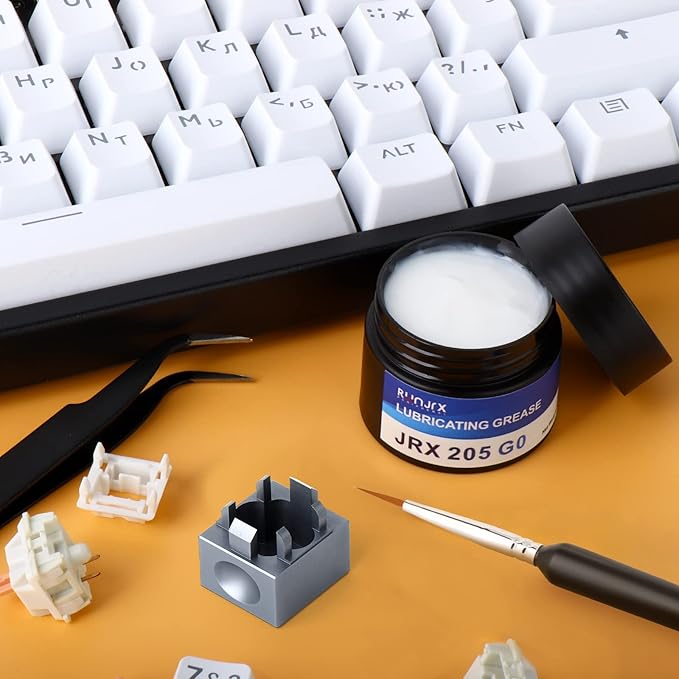 RUNJRX Keyboard Switch Lube Kit JRX 205G0 0.53oz/15g, Switch Opener for Cherry MX TTC Holy Pandas Switch,Lube Tools for Mechanical Keyboard Switch