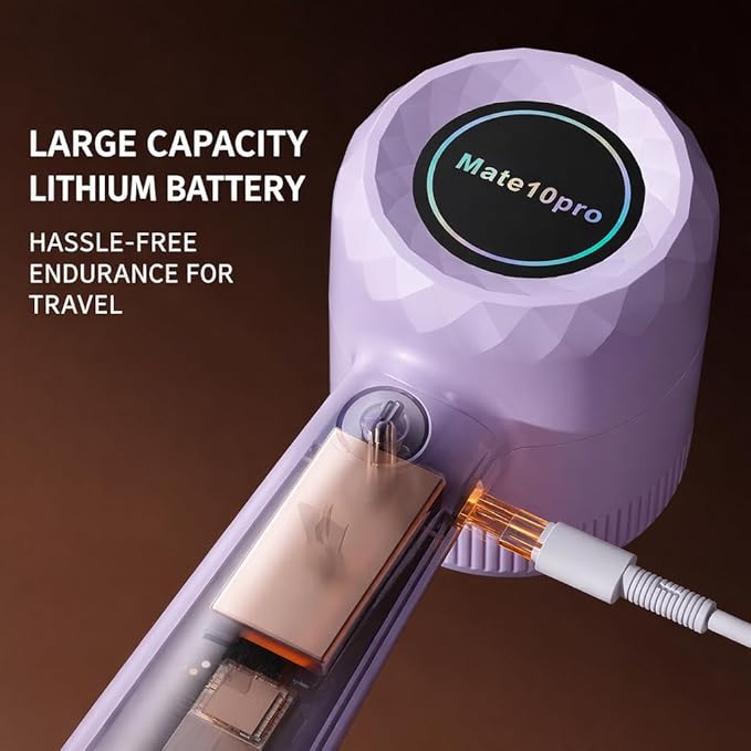 Fabric Shaver Lint Remover, Rechargeable Clothes Shaver for Sweaters, Furniture, Couch, Remove Fuzz and Pilling from Blankets, Jackets, Bedding, Purple